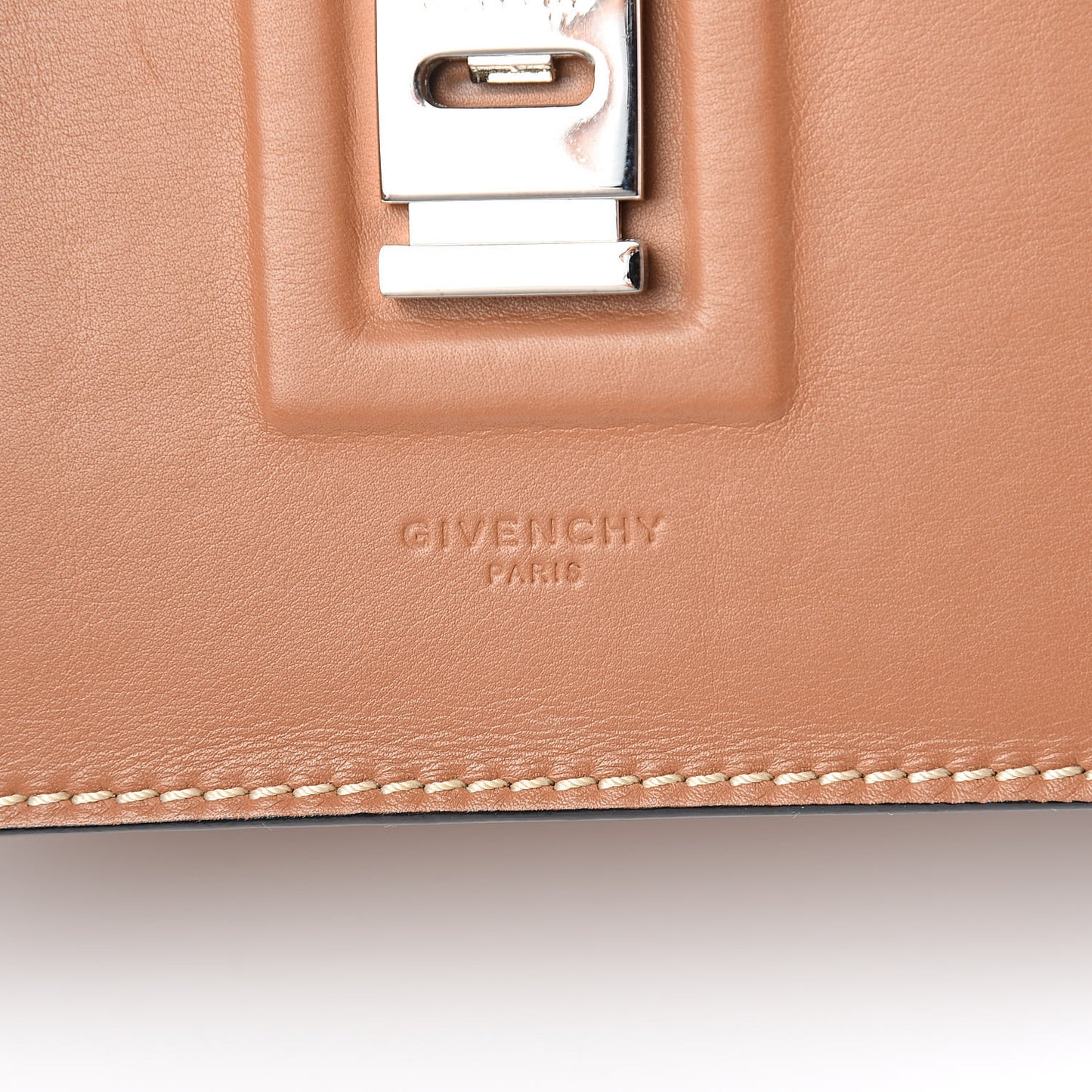 Calfskin Medium Bow Cut Shoulder Bag Tan