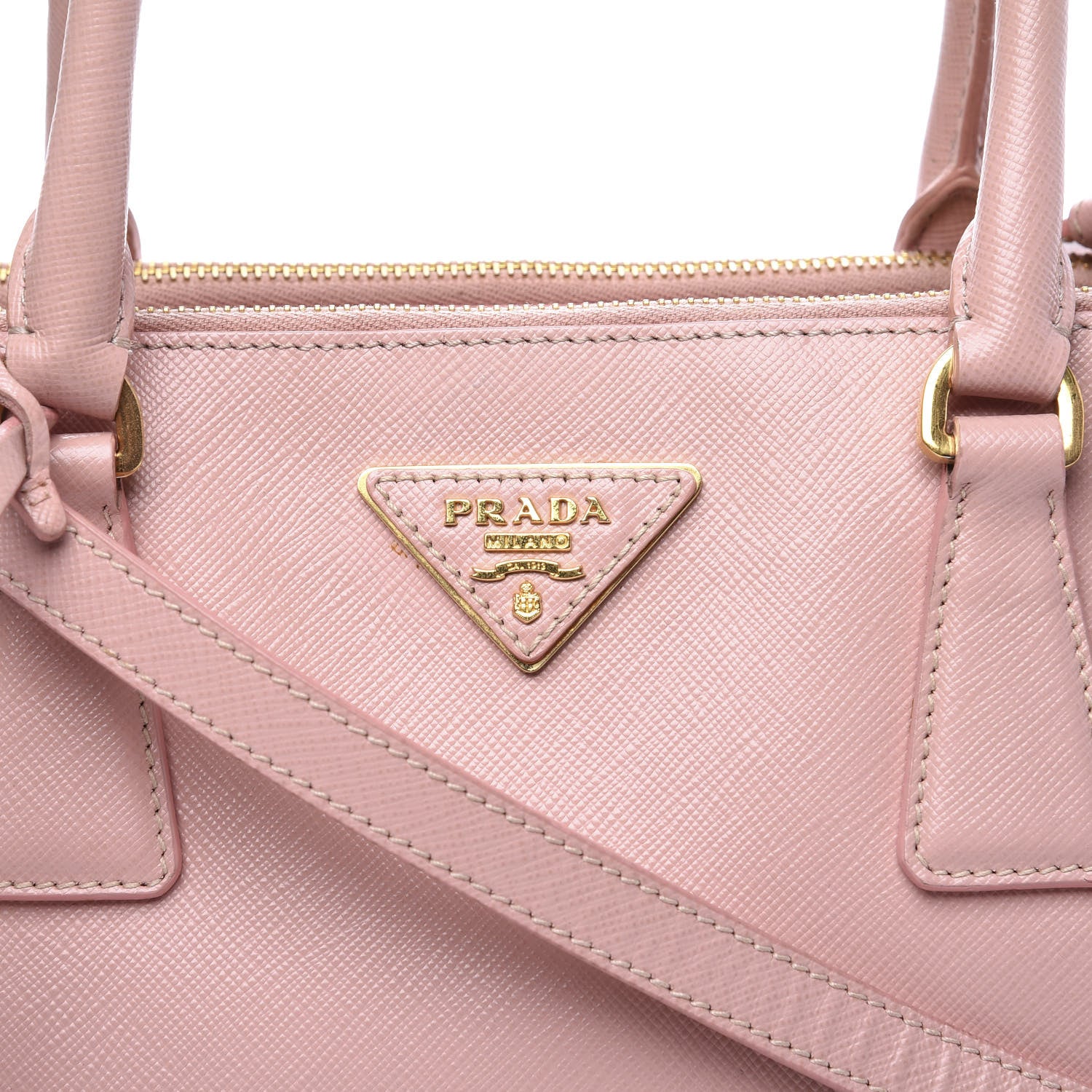 Prada Saffiano Small Galleria Double Zip Tote Orchidea 11 of 11