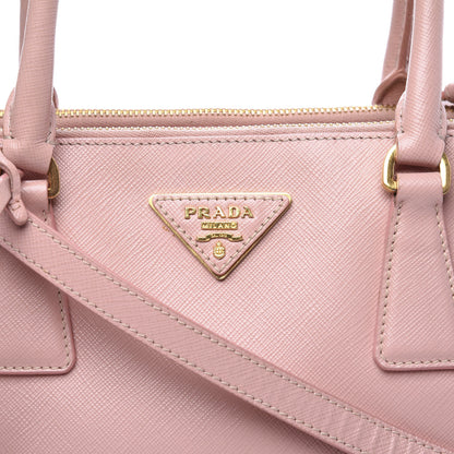 Prada Saffiano Small Galleria Double Zip Tote Orchidea 11 of 11