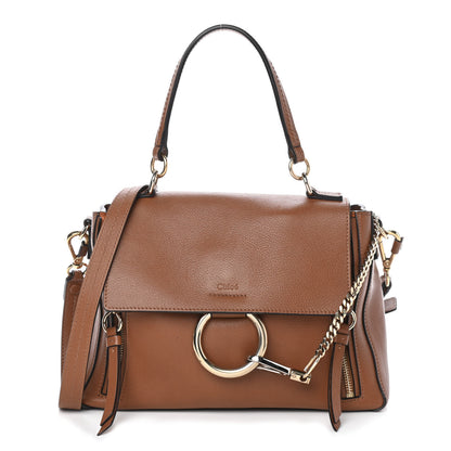 Chloe Calfskin Small Faye Day Shoulder Bag Tan 1 of 10