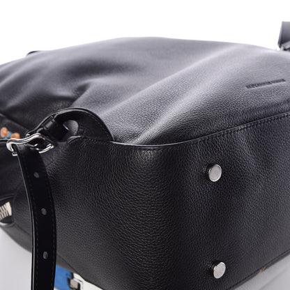 Alexander Wang Pebbled Calfskin Suede Embroidered Bikini Babe Backpack Black 13 of 18
