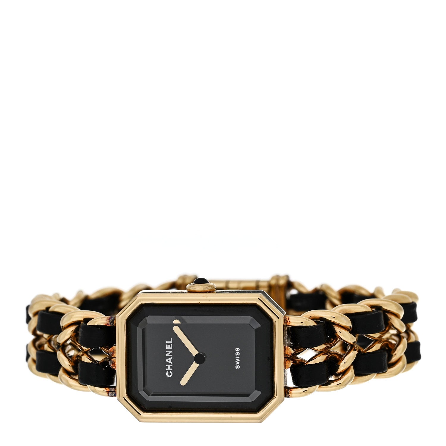 Chanel Stainless Steel Lambskin 20mm Chain Premiere Quartz Watch Gold 2 of 5