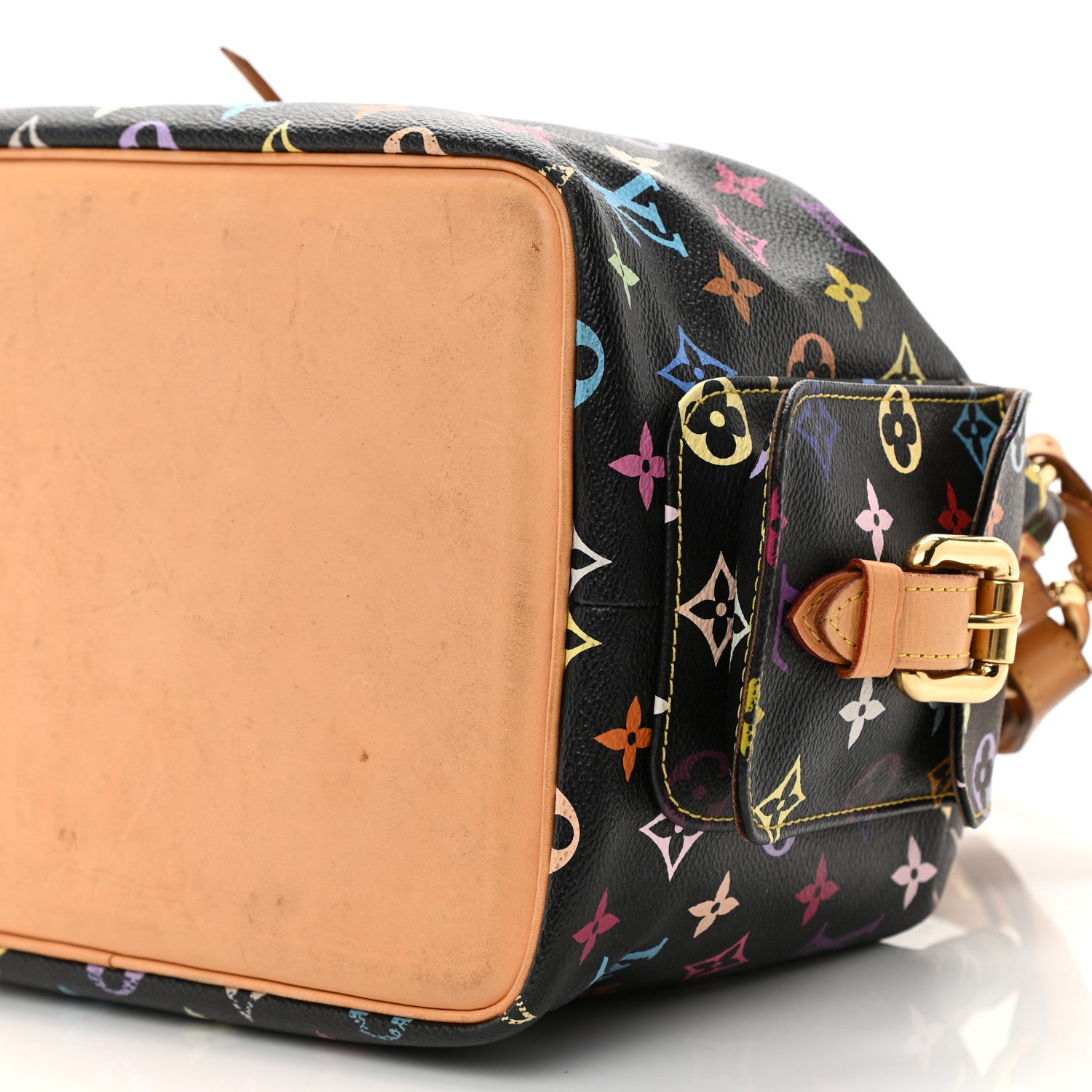 Louis Vuitton Monogram Multicolor Petit Noe Black 10 of 10
