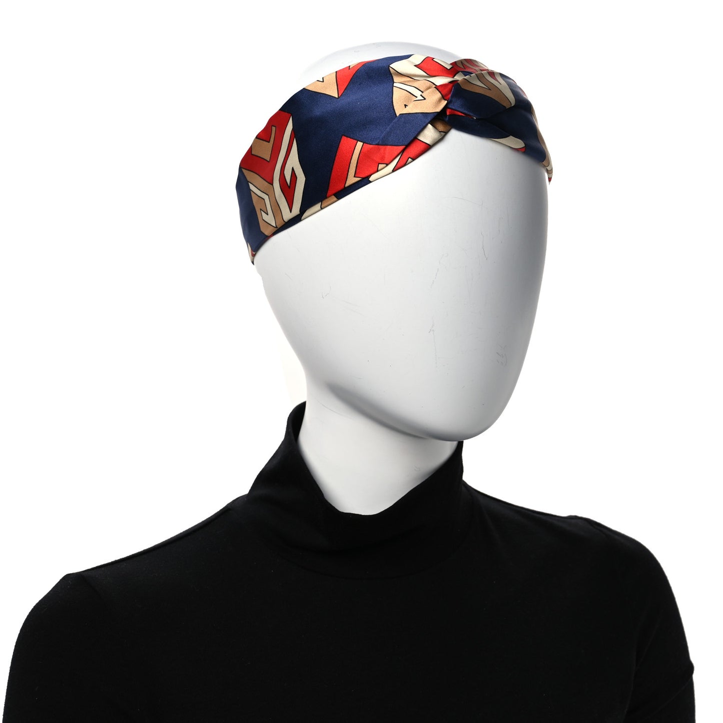 Silk GG Wallpaper Duchess Headband Royal Blue Red