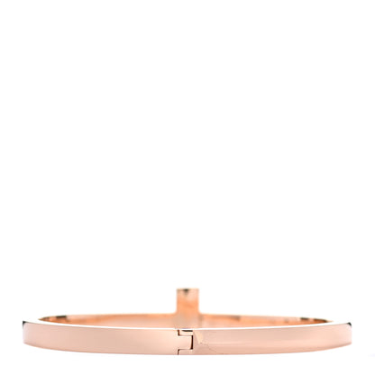 Tiffany 18K Rose Gold Wide T T1 Hinged Bangle Bracelet 2 of 4