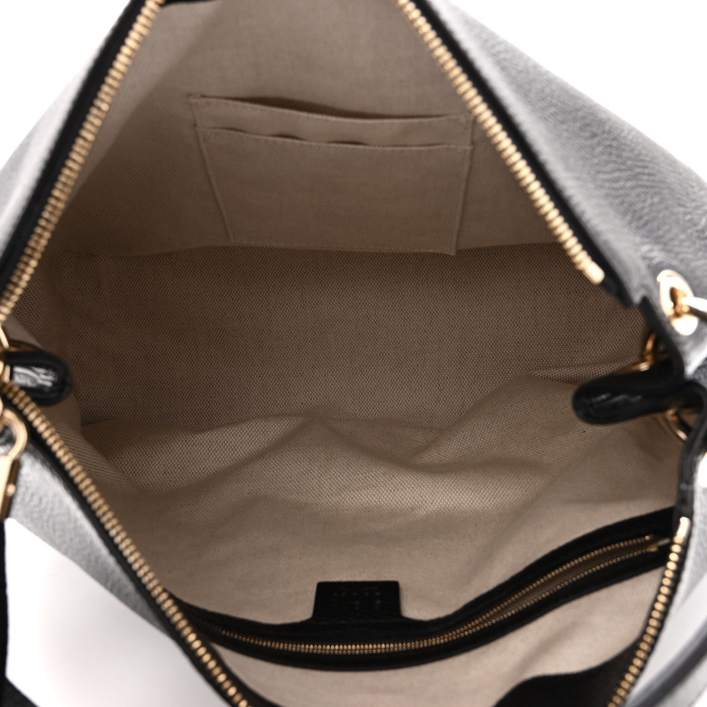 Pebbled Calfskin Large Soho Hobo Black