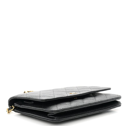 Chanel Caviar Quilted Wallet on Chain WOC Black 4 of 11