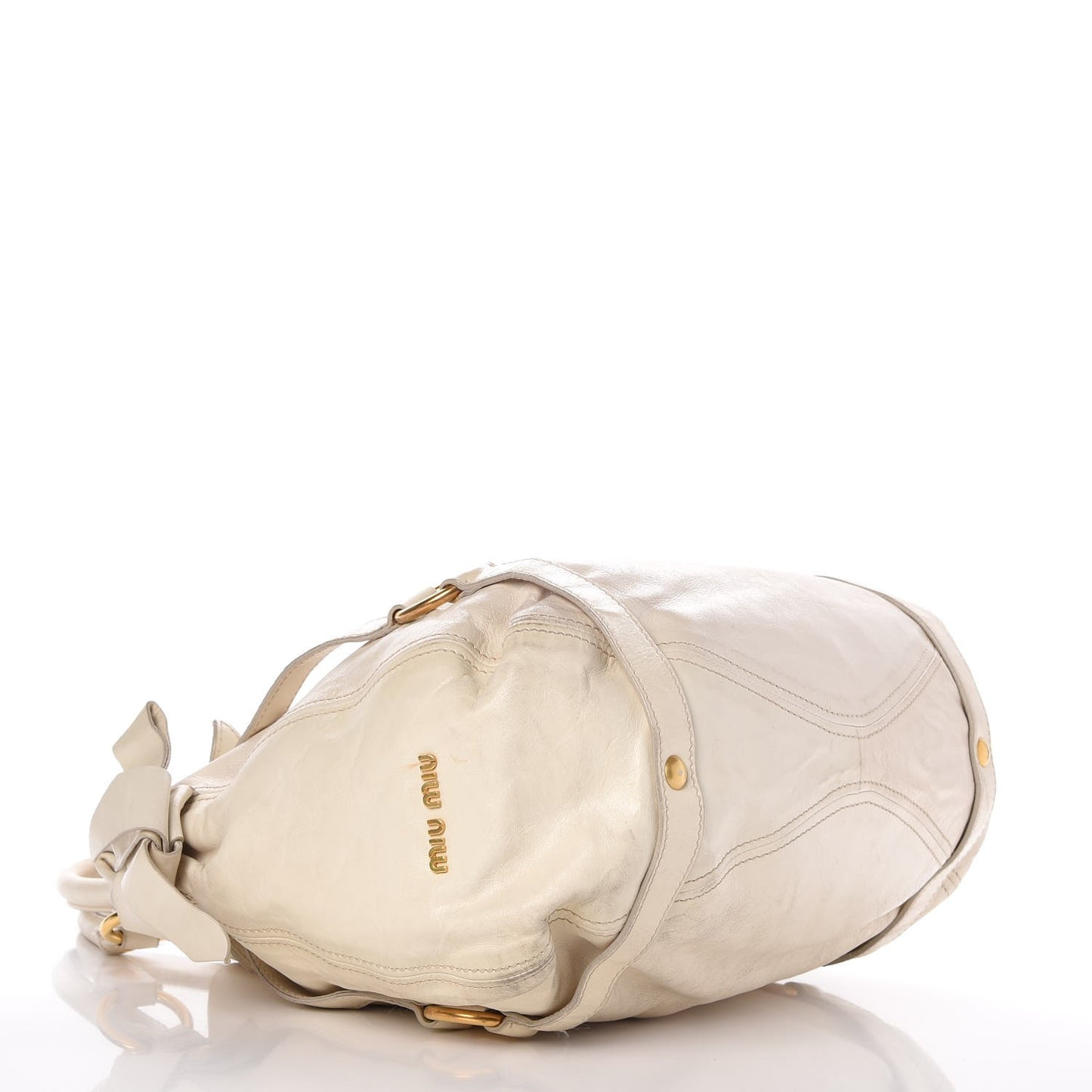 Vitello Lux Bow Bag Quarzo