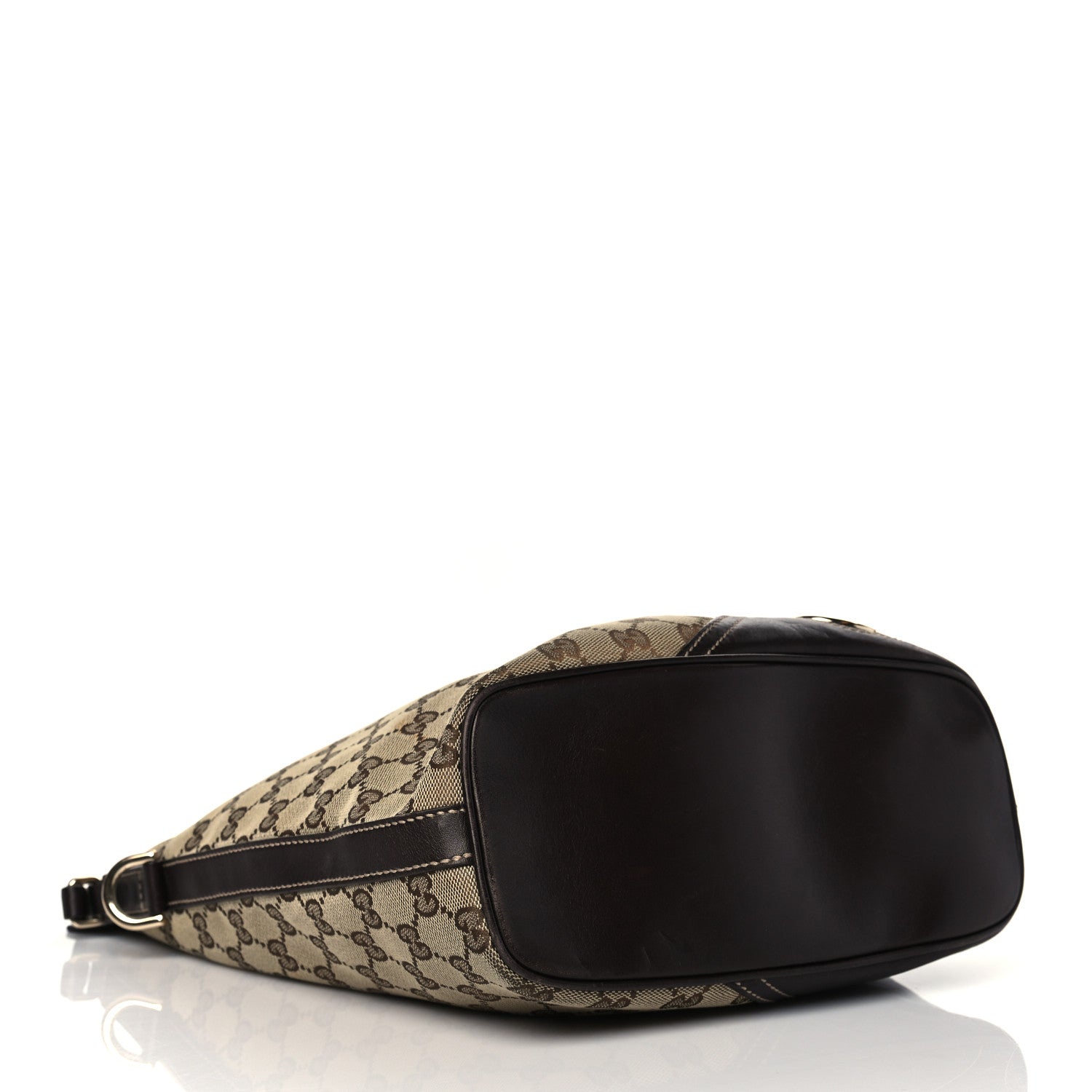 Gucci Monogram Medium New Britt Hobo Dark Brown 4 of 12