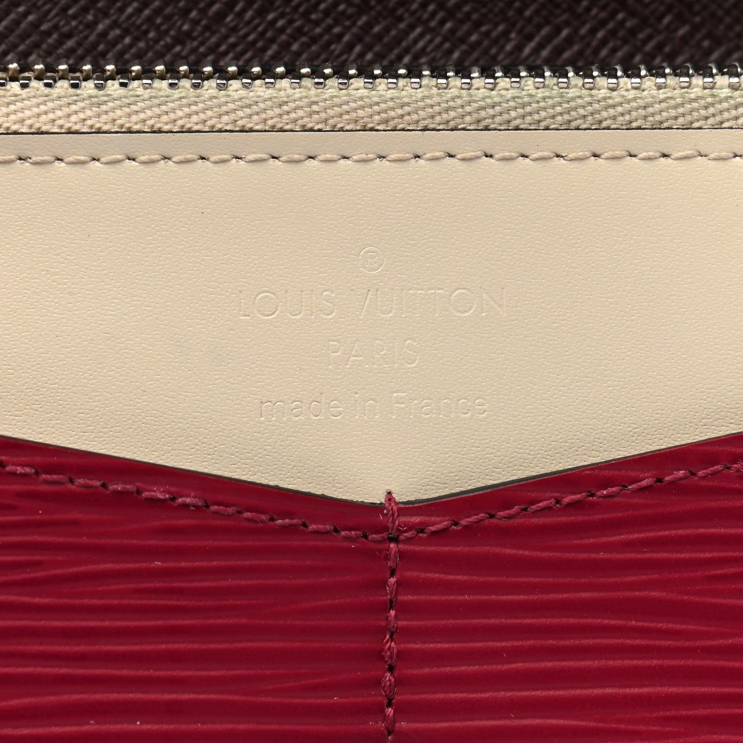 Louis Vuitton Electric Epi Flore Wallet Tri-Color Prune 7 of 7