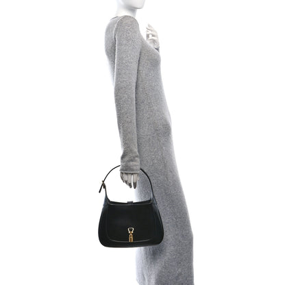 Gucci Boarded Dyana Lux Calfskin Small Jackie 1961 Hobo Black 2 of 10