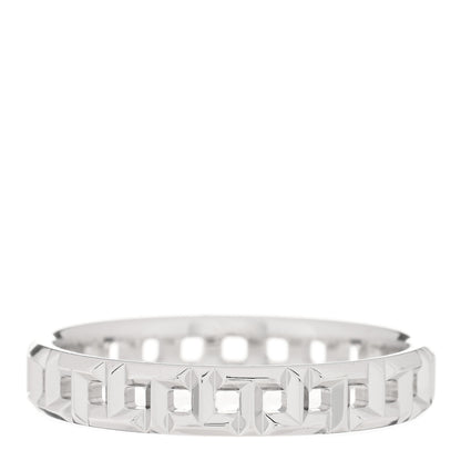 Tiffany 18K White Gold Narrow T True Band Ring 55 7.25 1 of 4