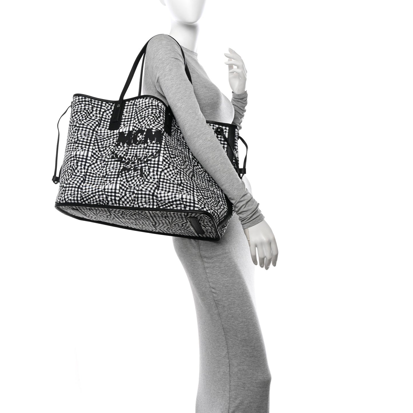 Visetos Large Liz Reversible Shopper Tote Black