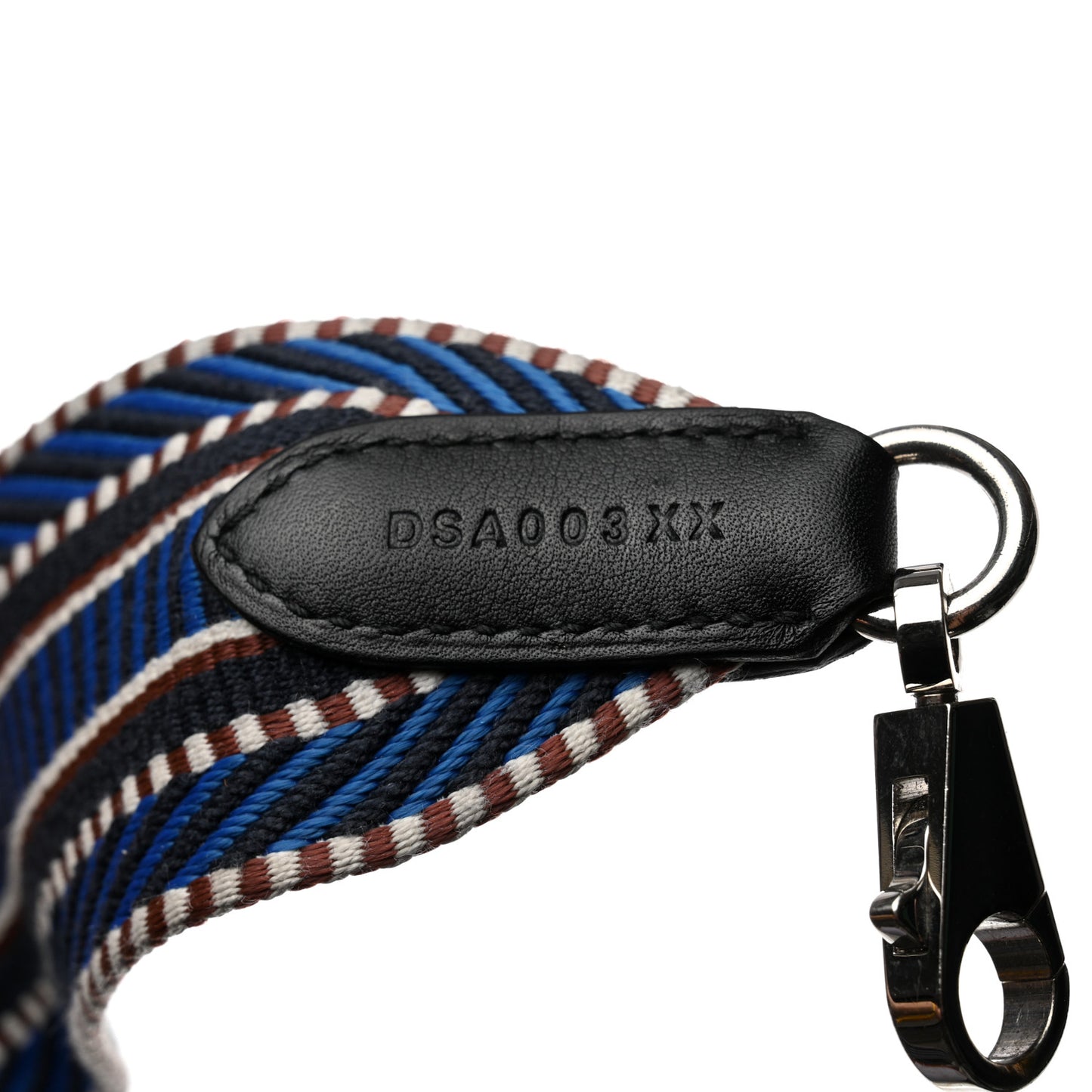 Toile Swift 50mm Sangle Cavale Shoulder Strap Bleu Zellige Indigo Black