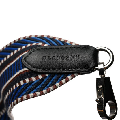 Hermes Toile Swift 50mm Sangle Cavale Shoulder Strap Bleu Zellige Indigo Black 3 of 7