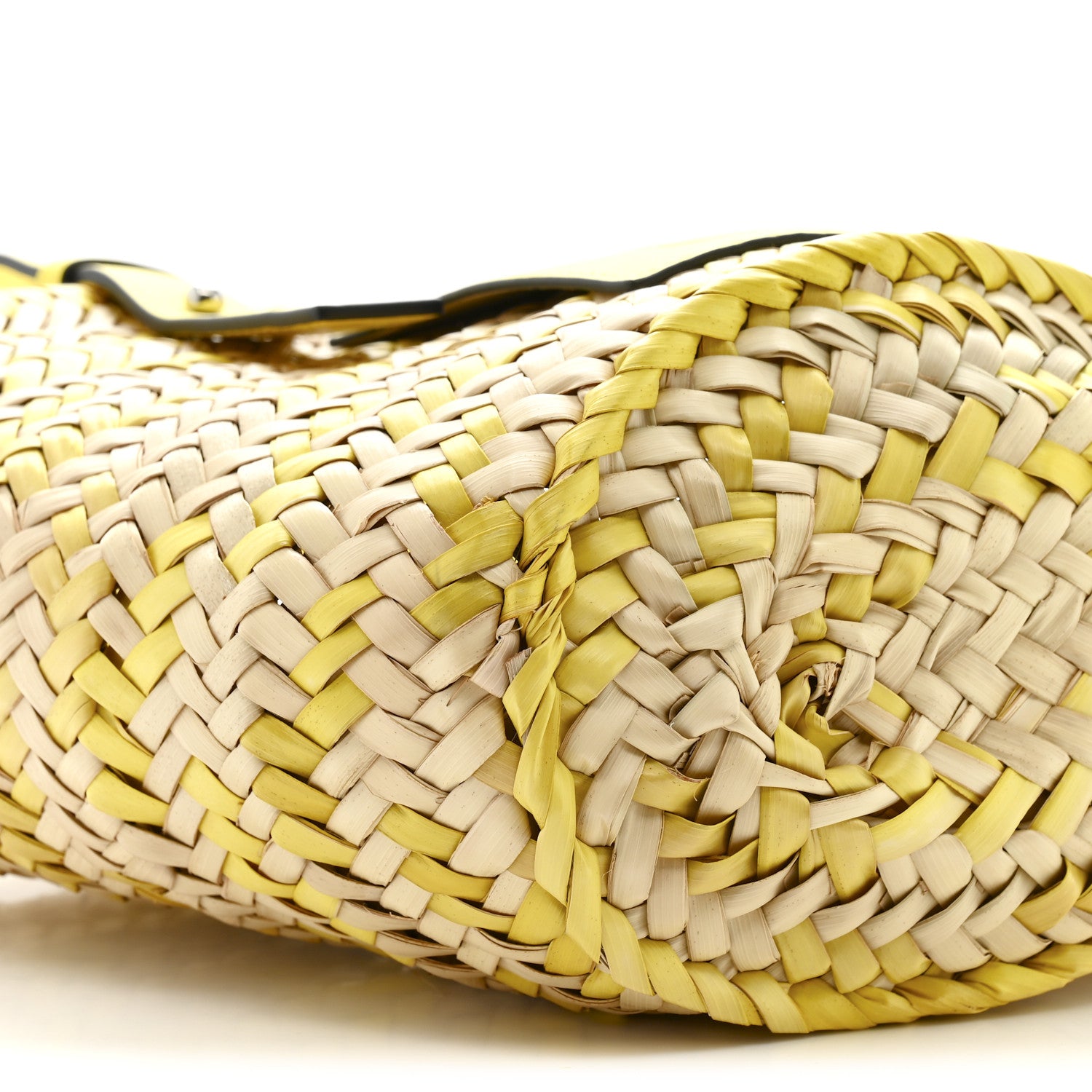 Loewe Raffia Small Basket Tote Bag Natural Yellow 9 of 13