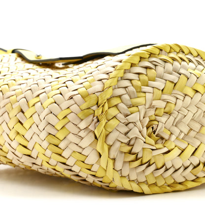 Loewe Raffia Small Basket Tote Bag Natural Yellow 9 of 13