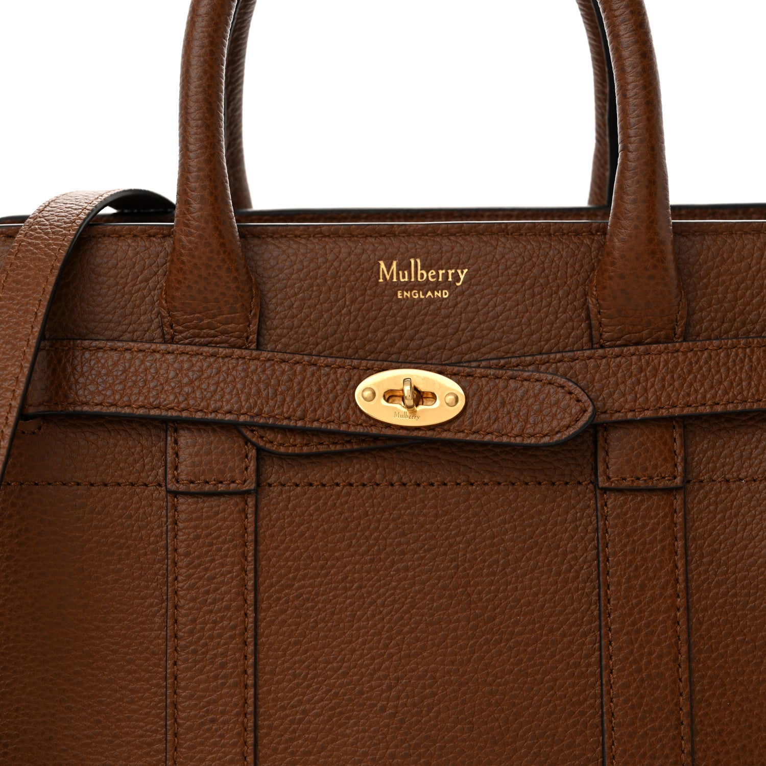 Mulberry Small Classic Grain Mini Zipped Bayswater Oak 7 of 9