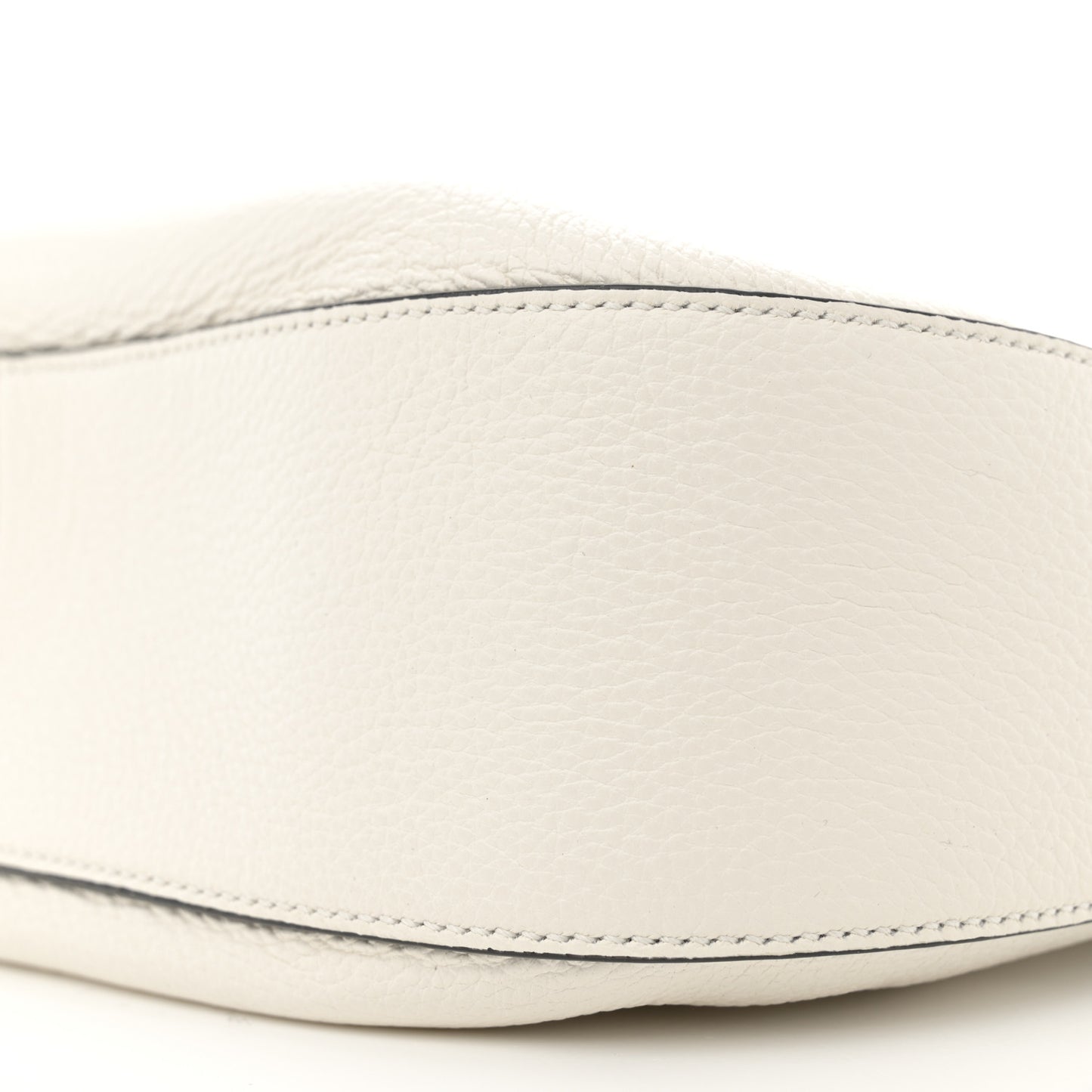 Vitello Phenix Zippered Messenger Hobo White