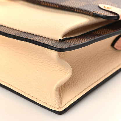 Louis Vuitton Damier Ebene Vavin Chain Wallet Creme 8 of 10