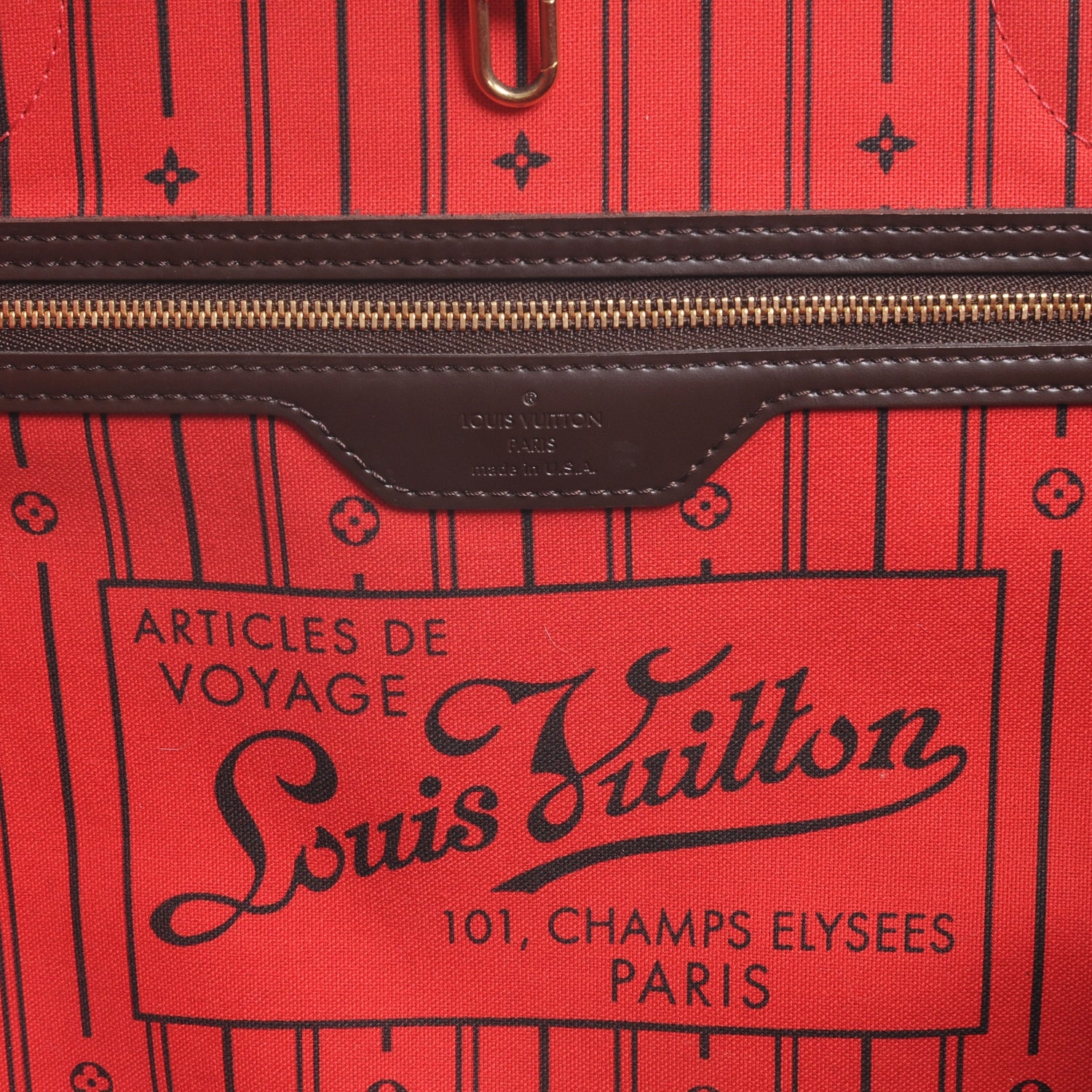 Louis Vuitton Damier Ebene Neverfull GM 6 of 7