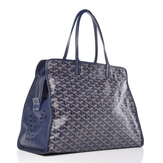 Goyard Goyardine Sac Hardy Pet Carrier PM Navy 4 of 14