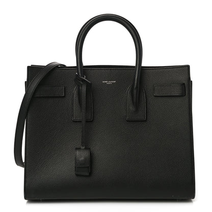 Saint Laurent Grained Calfskin Small Sac De Jour Black 1 of 14