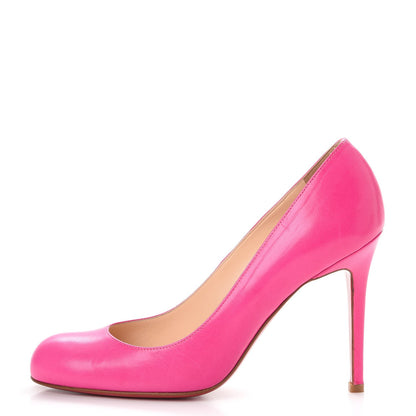 Christian Louboutin Kid Simple 100 Pumps 39 Rose Indien 1 of 13