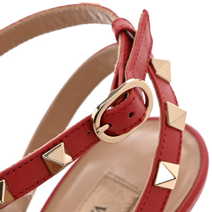 Valentino Garavani Pebbled Calfskin Rockstud Ankle Strap 100mm Pumps 39.5 Rock Pink 12 of 12