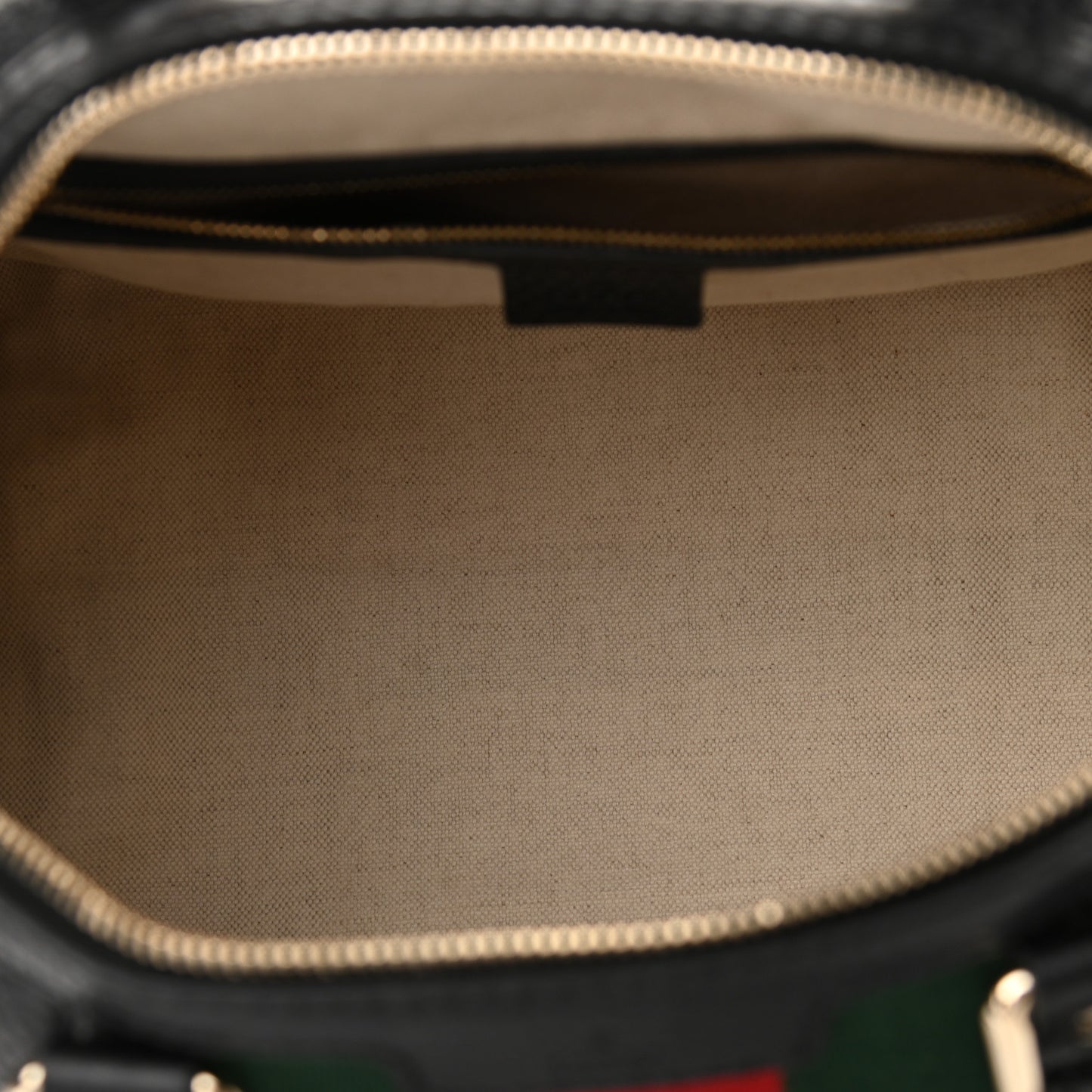 Calfskin Vintage Web Medium Boston Black