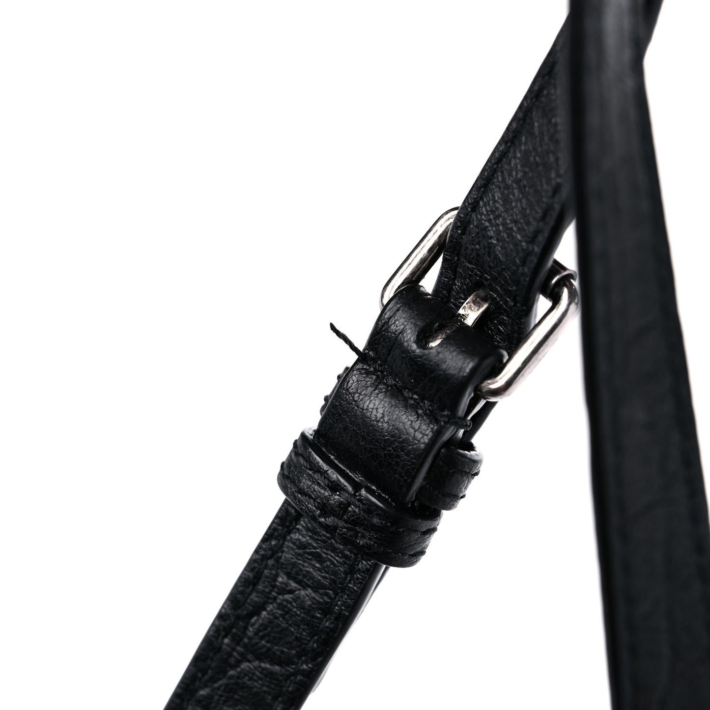 Calfskin Crocodile Embossed Medium West Hollywood Monogram Fold-Over Black