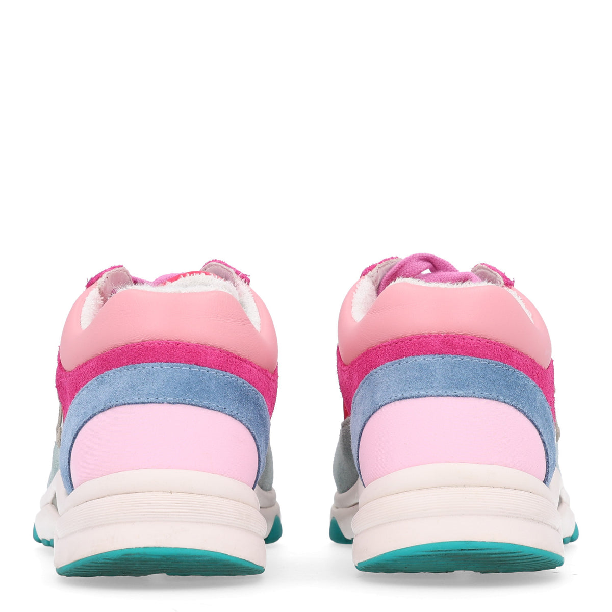 Chanel Nylon Calfskin Suede Womens CC Sneakers 37 Fuchsia Pink 6 of 11
