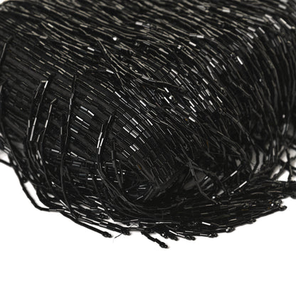 Jimmy Choo Satin Bead Embellished Callie Fringe Tassel Chain Evening Bag Black 12 of 12