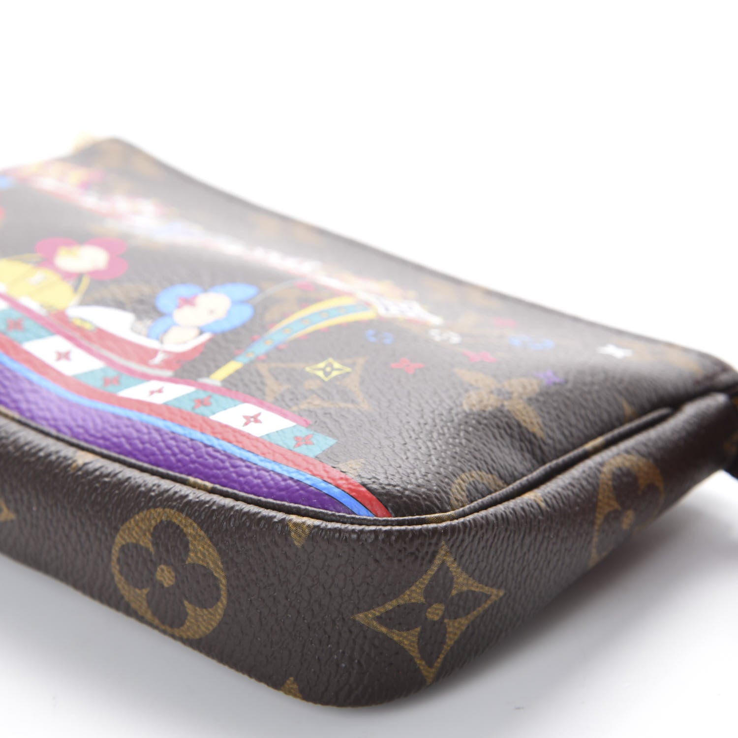 Louis Vuitton Monogram 2020 Christmas Animation Bumper Cars Mini Pochette Accessories Coquelicot 7 of 10