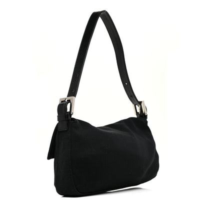 Fendi Nylon Baguette Bag Black 2 of 14
