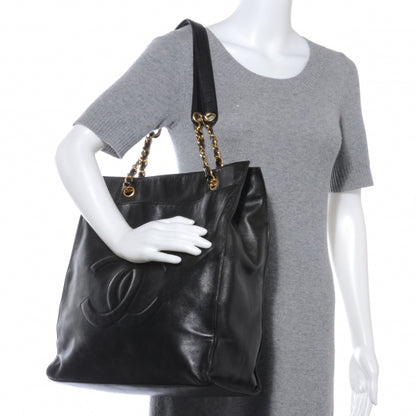 Chanel Lambskin CC Shopper Tote Black 2 of 6