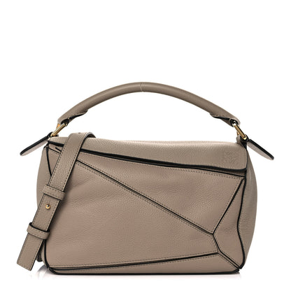Loewe Grained Calfskin Small Puzzle Bag Sand 1 of 10