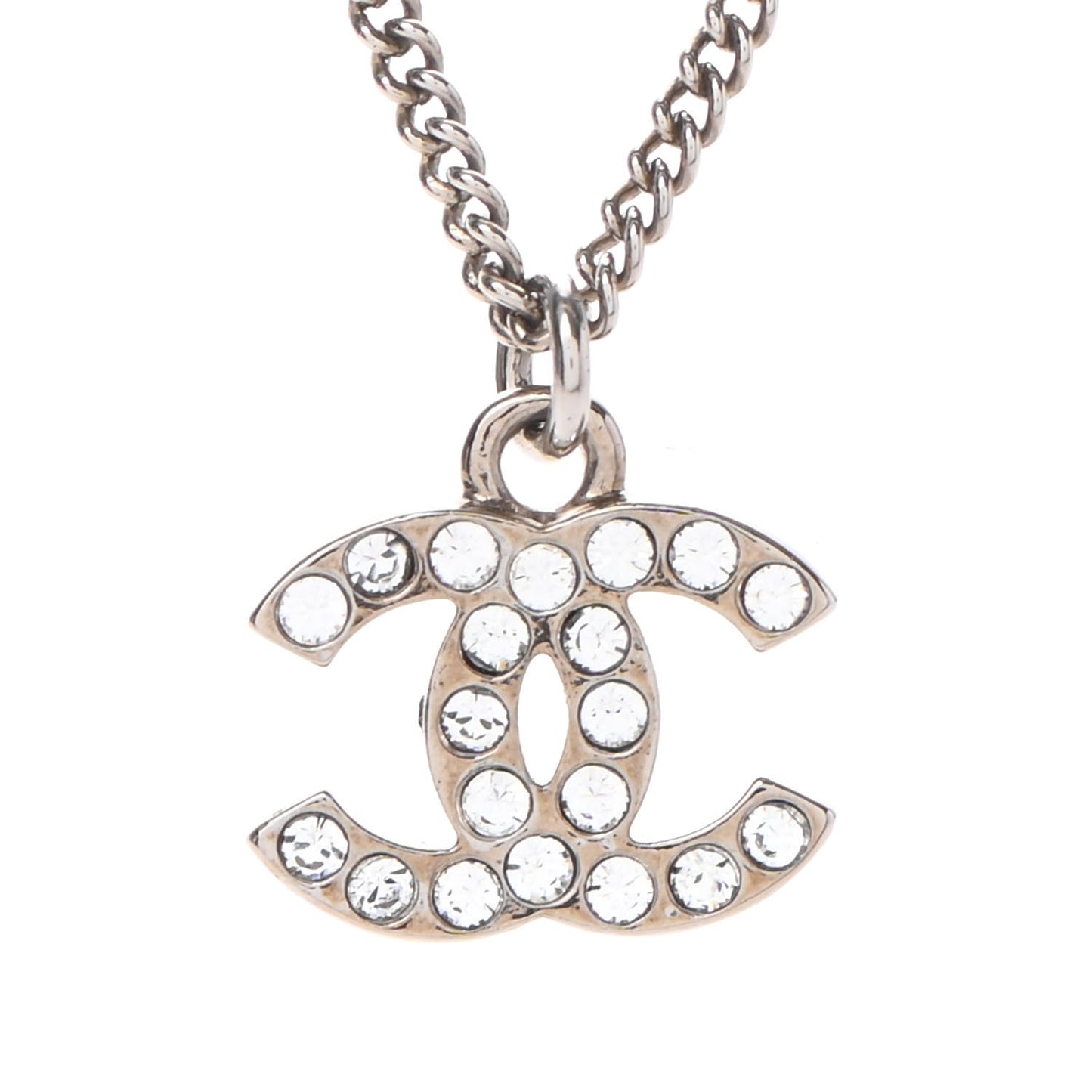 Crystal CC Necklace Light Gold