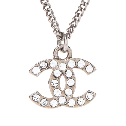 Chanel Crystal CC Necklace Light Gold 3 of 4