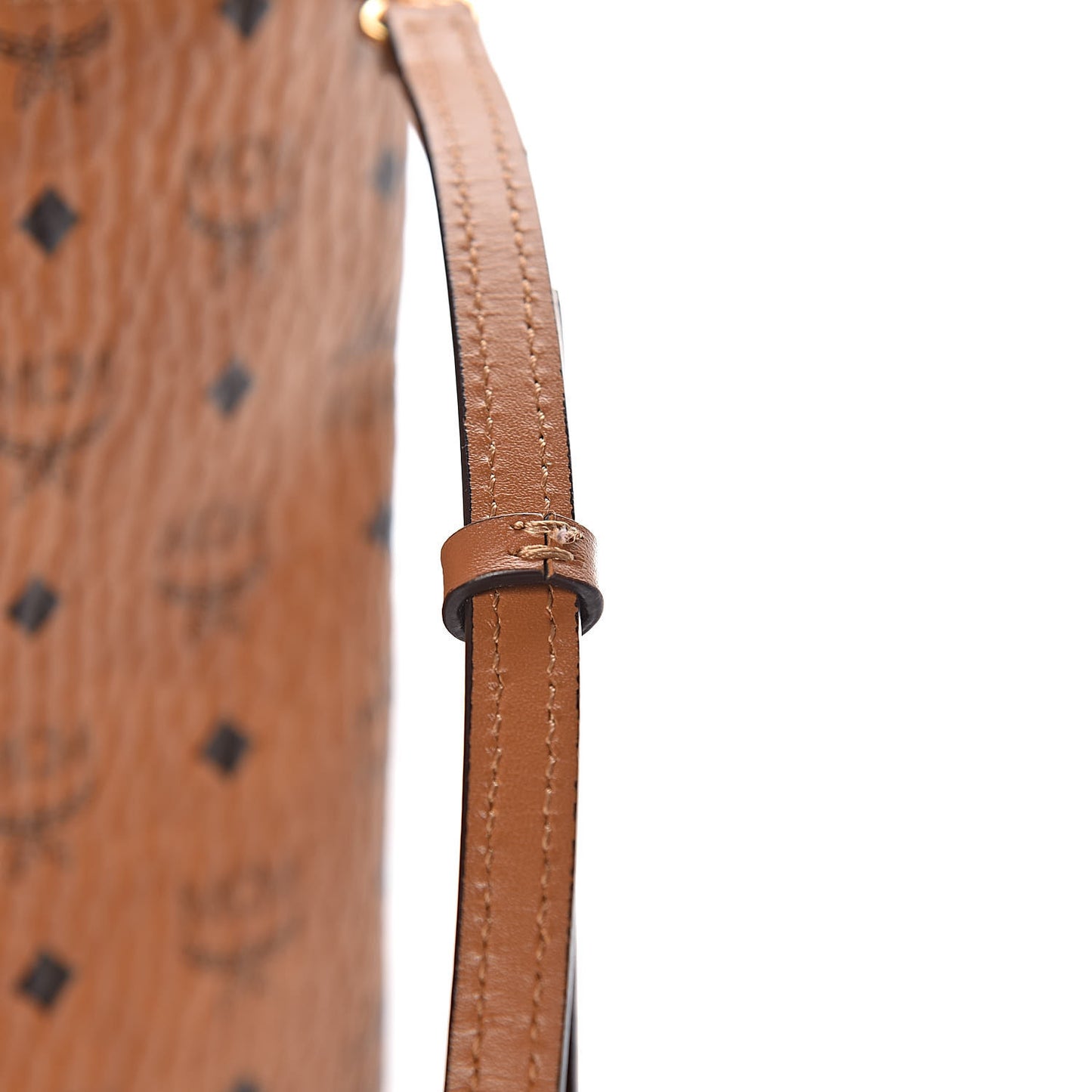 Visetos Medium Crossbody Pouch Cognac