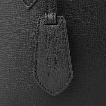 Burberry Grainy Calfskin Haymarket Check Small Reversible Tote Black 17 of 17