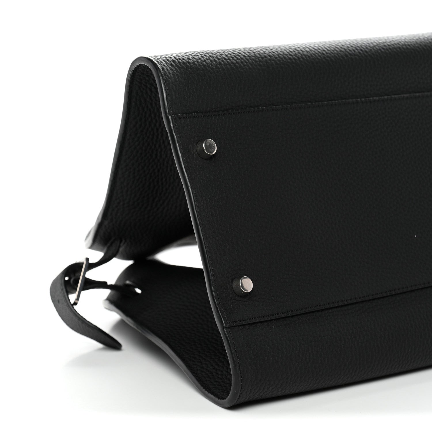 The Row Matte Grained Calfskin EW Margaux Black 8 of 11