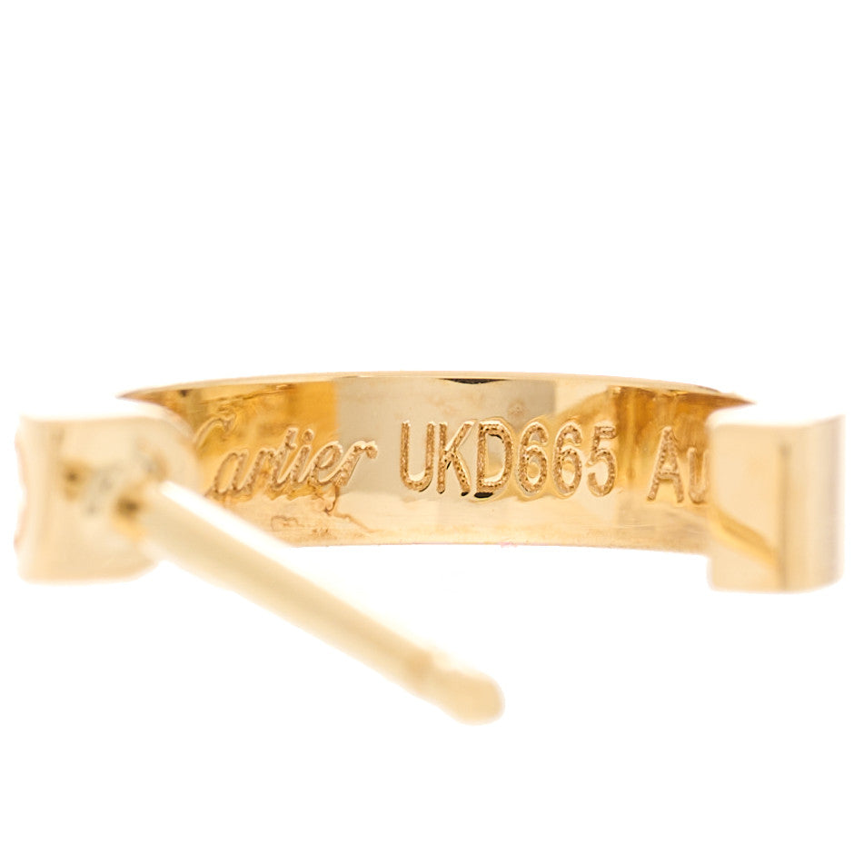 18K Yellow Gold Small LOVE Hoop Earrings