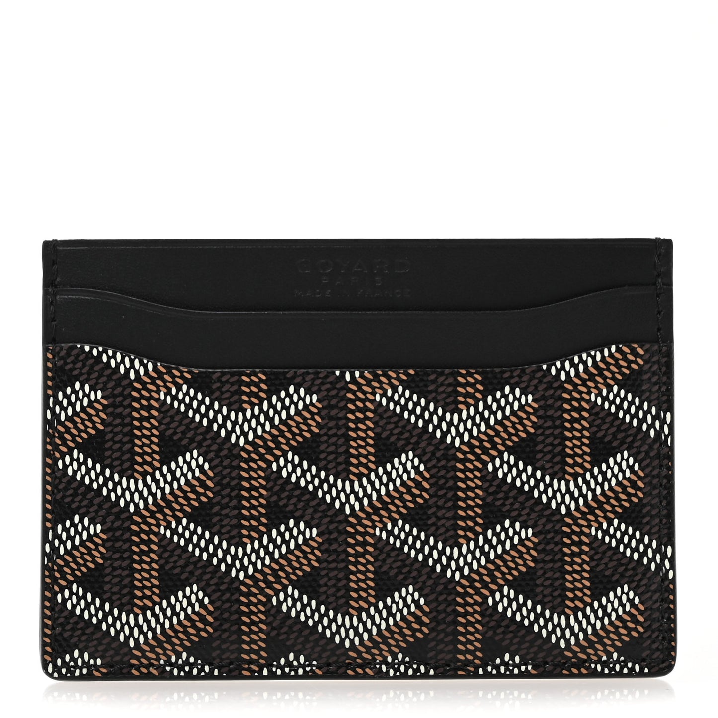 Goyardine Saint Sulpice Card Holder Black