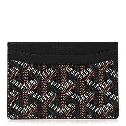 Goyard Goyardine Saint Sulpice Card Holder Black 1 of 8