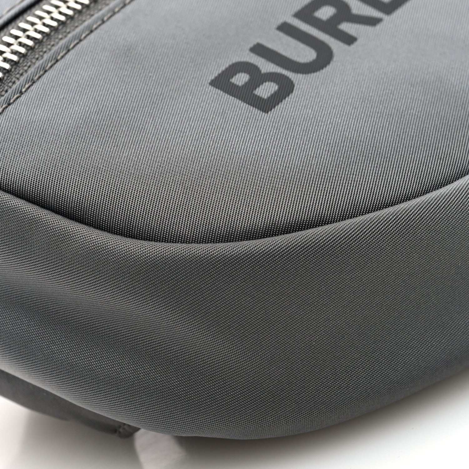 Burberry Econyl Logo Print Small Cannon Bum Bag Charcoal Grey 8 of 9