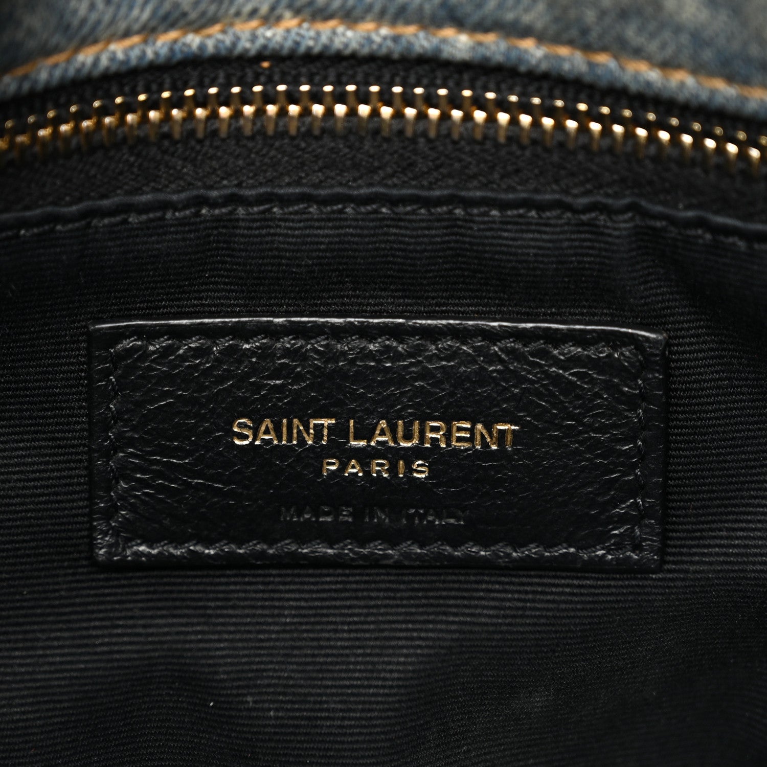 Saint Laurent Denim Quilted Small Loulou Puffer Monogram Chain Satchel Blue Cinnamon 6 of 12