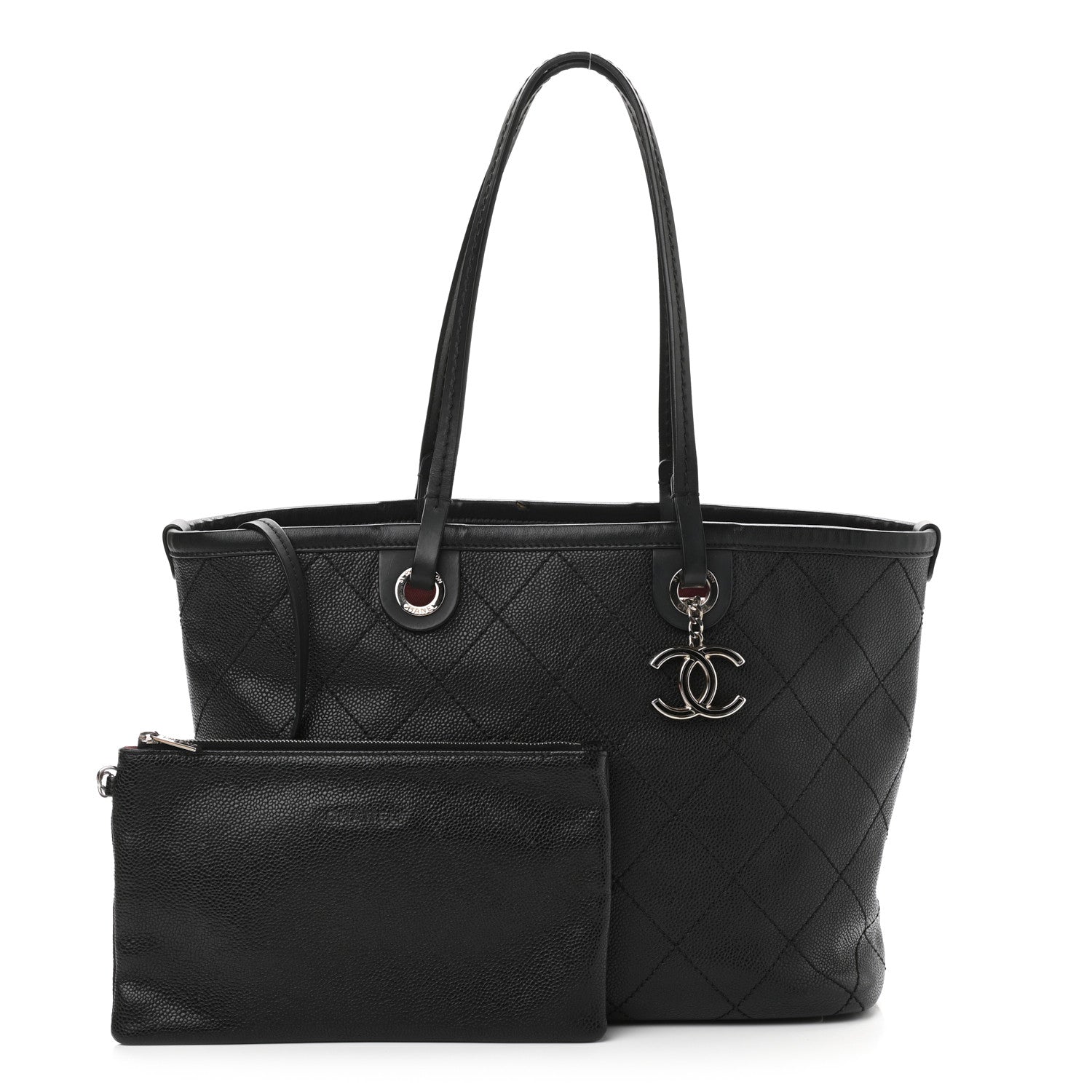 Chanel Grained Calfskin Shopping Fever Tote Black 1 of 11