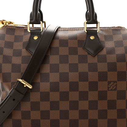 Louis Vuitton Damier Ebene Speedy Bandouliere 25 7 of 10