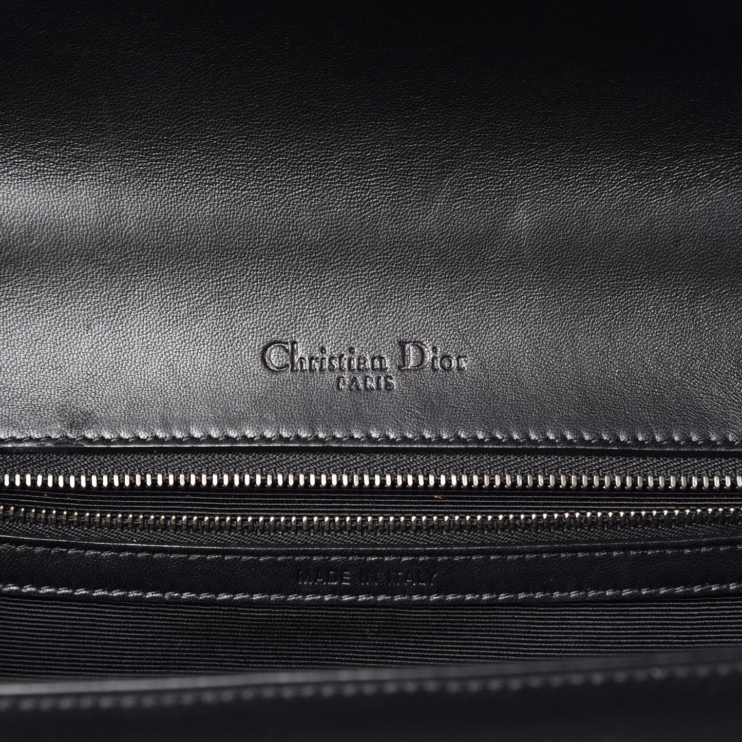 Lambskin Medium Diorama Flap Bag Black